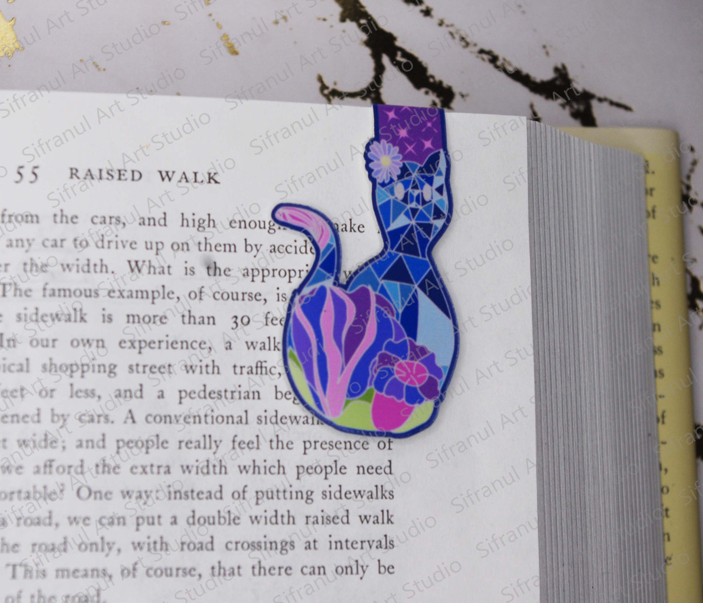 September Birthday Cat Magnetic Bookmark