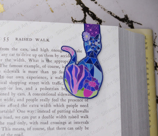 September Birthday Cat Magnetic Bookmark