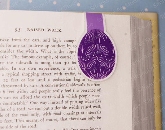 Dark Purple Spilka Magnetic Bookmark