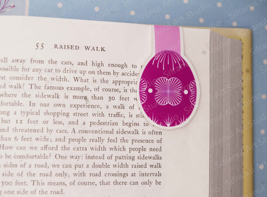Pink Spilka Magnetic Bookmark