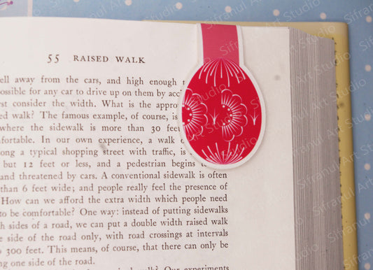 Red Spilka Magnetic Bookmark