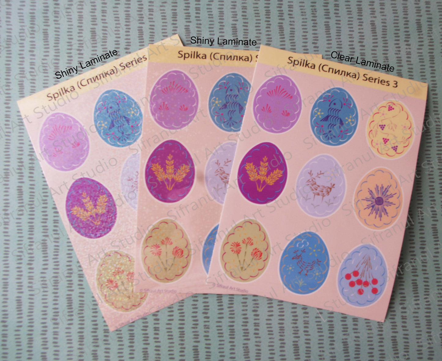 Spilka Series 3 Pysanky Sticker Sheets