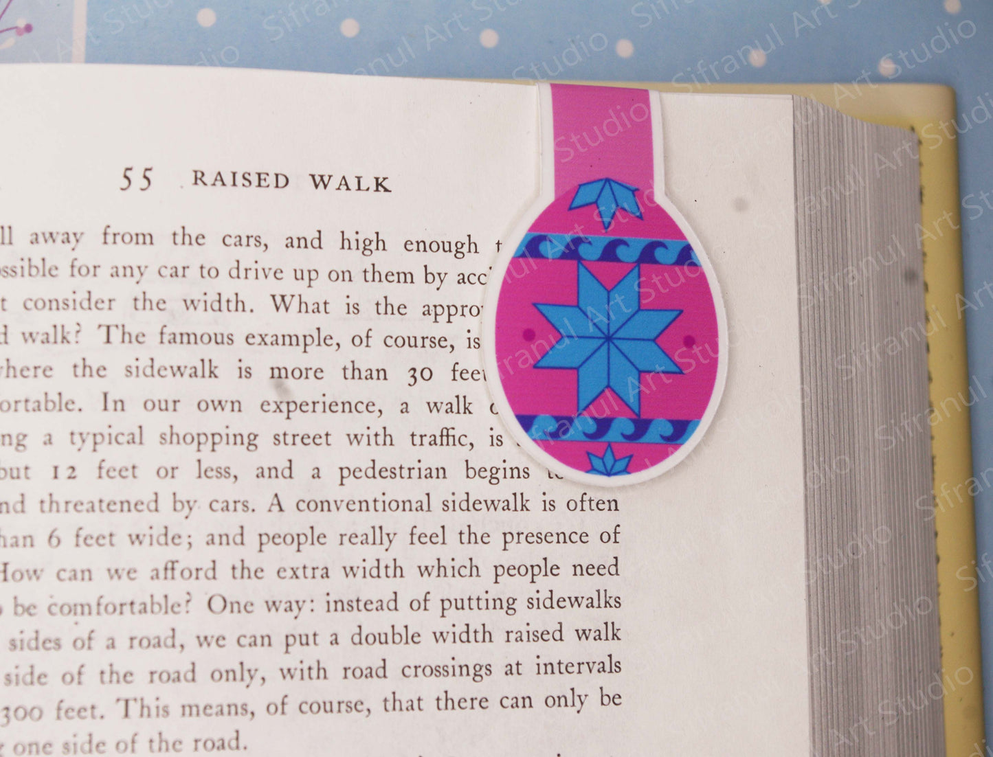 Blue Star Magnetic Bookmark