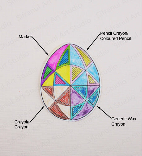 Sticker Pysanky to Colour