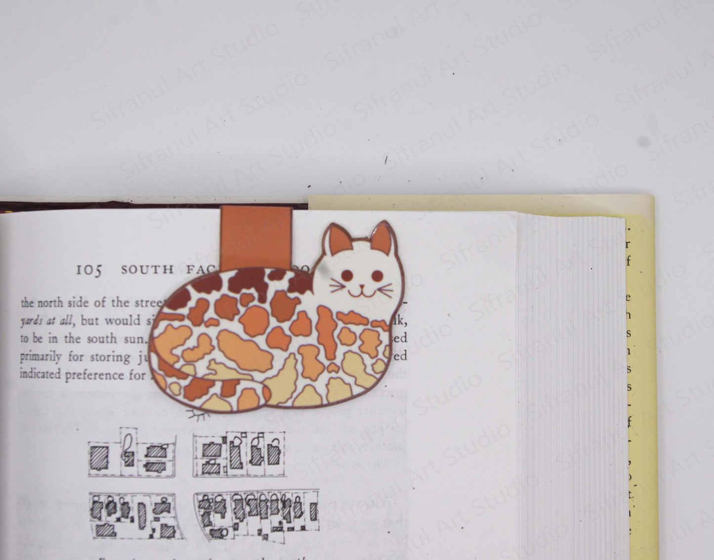 Tigerbread Cat Magnetic Bookmark