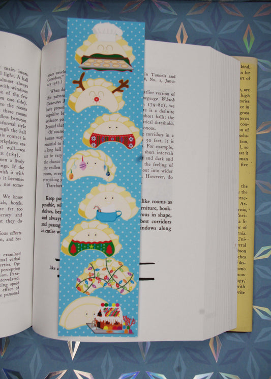 Festive Christmas Perogies Bookmark
