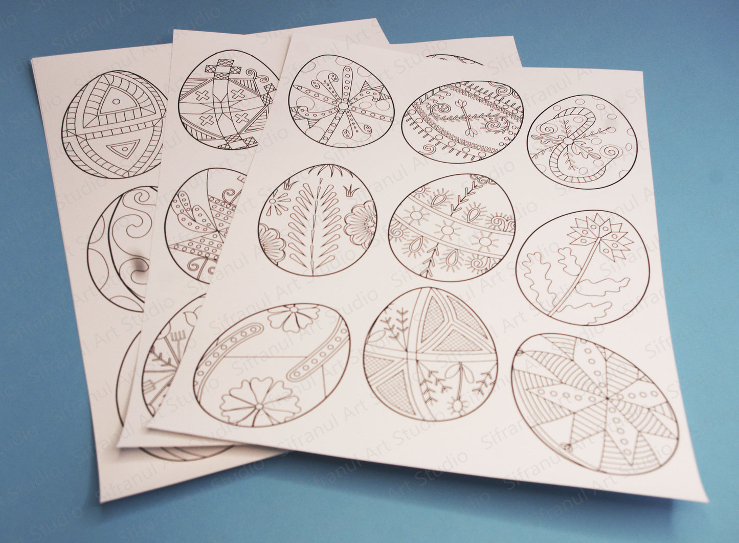 Traditional Ukrainian Pysanky Colouring Pack