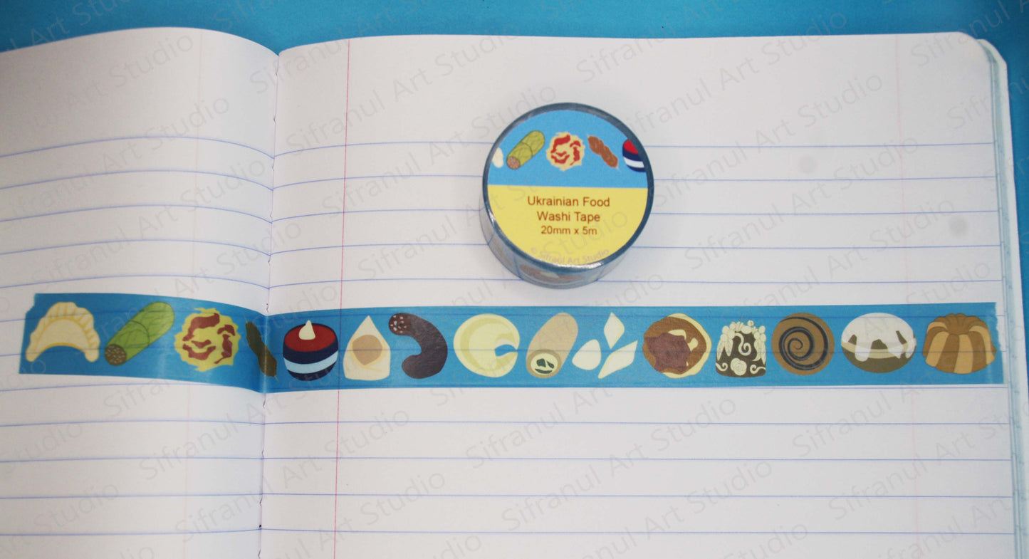 Ukrainian Food Washi Tape
