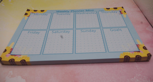 Bright Harvest Handmade Weekly Planner Mini