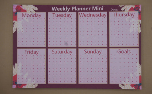 Poppy and Wheat Handmade Weekly Planner Mini